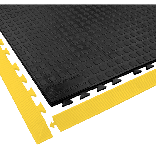 Rejuvenator Connect No. 502 Matting, Polyurethane, 3' W x 3' L, 5/8" Thick, Black Les Fournitures Industrielles Méga