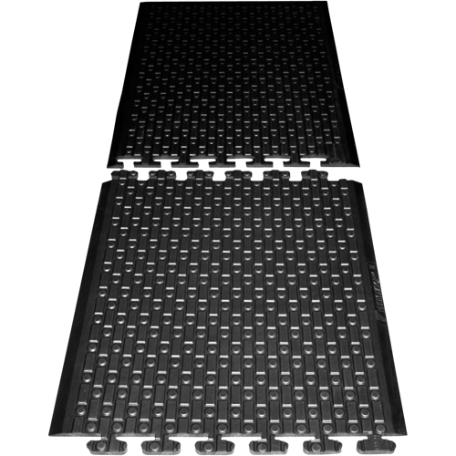 Rejuvenator Connect No. 502 Matting, Polyurethane, 3' W x 3' L, 5/8" Thick, Black Les Fournitures Industrielles Méga