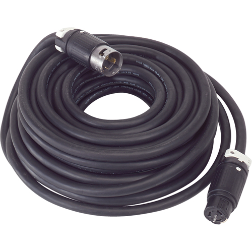 Power Cord for Temporary Power Distribution Units, SOOW, 50 A, 50' Les Fournitures Industrielles Méga