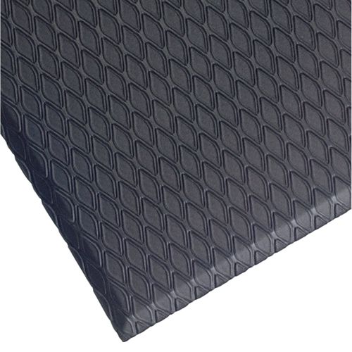 Cushion Max Mats, Diamond, 3-3/4' x 5-3/4' x 5/8", Charcoal, Nitrile/PVC Les Fournitures Industrielles Méga