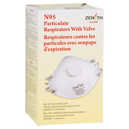 Respirateur contre les particules, N95, Certifi&eacute; NIOSH, Moyen/grand Les Fournitures Industrielles Méga