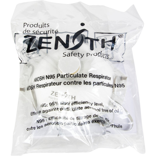 Respîrateur contre les particules - Emballage pour machine distributrice, N95, Certifi&eacute; NIOSH, Moyen/grand Les Fournitures Industrielles Méga