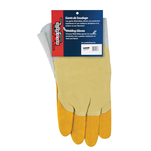 Gants de soudage pour pipelinier, Cuir de vache refendu, Taille Grand Les Fournitures Industrielles Méga