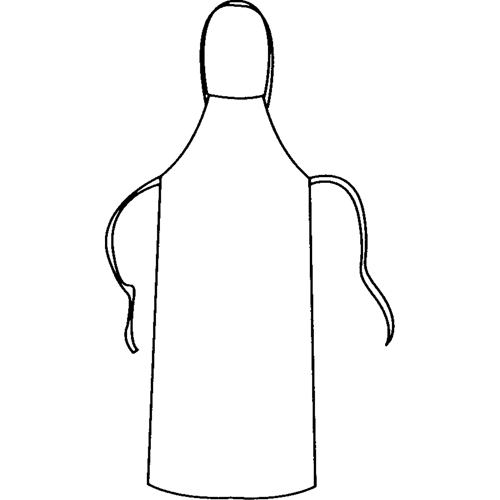 Apron, Tyvek&reg; 400, White, 28" W x 36" L Les Fournitures Industrielles Méga