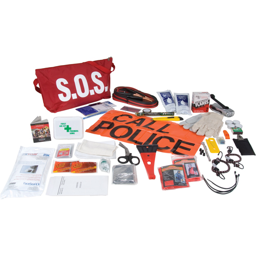 Trousses de premiers soins & de secours d'urgence, Dispositif m&eacute;dical Classe 1, Sac en nylon Les Fournitures Industrielles Méga