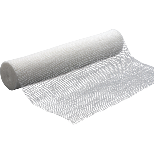 Bandages de gaze, Rouleau, 15' lo x 4" la, Dispositif m&eacute;dical Classe 1 Les Fournitures Industrielles Méga