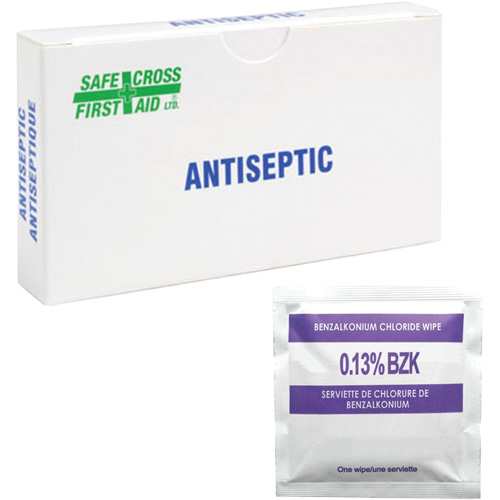 Lingettes antiseptiques au chlorure de benzalkonium, Serviette, Antiseptique Les Fournitures Industrielles Méga