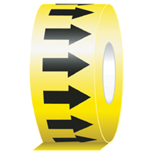 Directional Flow Arrow Tapes, 104', Black on Yellow Les Fournitures Industrielles Méga