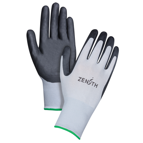 Lightweight Breathable Coated Gloves, 8/Medium, Foam Nitrile Coating, 13 Gauge, Polyester Shell Les Fournitures Industrielles Méga