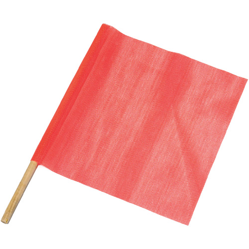 Traffic Safety Flags, Mesh, With Handle Les Fournitures Industrielles Méga