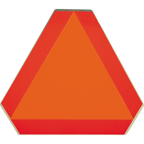 Panneaux de signalisation pour v&eacute;hicules lents, Aluminium, 16" la x 16" h Les Fournitures Industrielles Méga