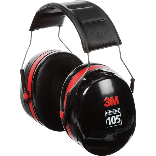 Peltor Optime 105 Series Earmuffs, Headband, 30 NRR dB Les Fournitures Industrielles Méga