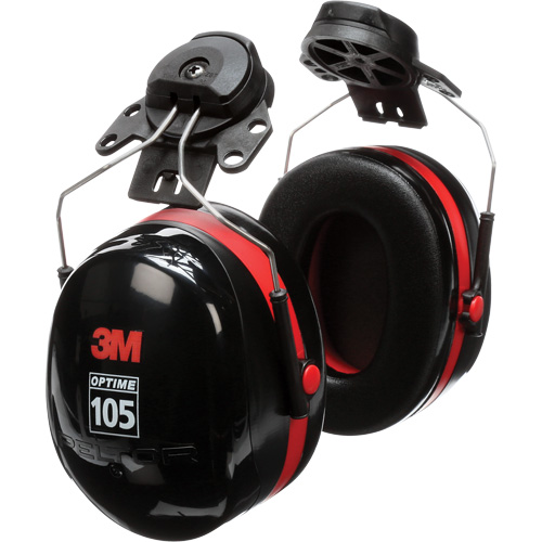 Peltor Optime 105 Series Earmuffs, Cap Mount, 27 NRR dB Les Fournitures Industrielles Méga
