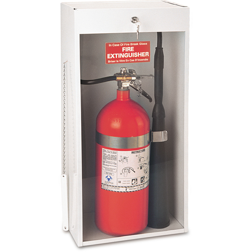 Surface-Mounted Fire Extinguisher Cabinets, 10.5625" W x 24.3125" H x 6.5625" D Les Fournitures Industrielles Méga