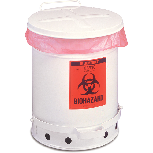 Biohazard Waste Container, 6 gal Capacity Les Fournitures Industrielles Méga