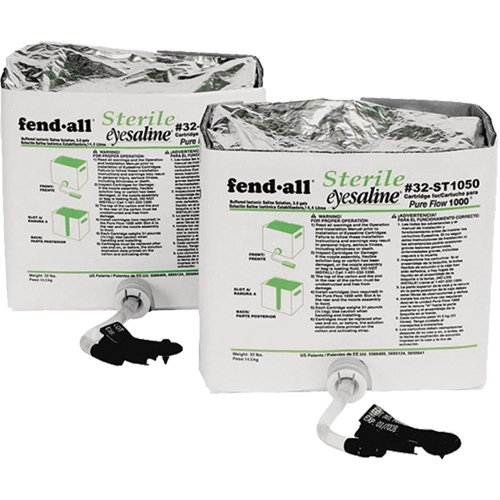 Pure Flow 1000&reg; Eyewash Station - Fluid Cartridges, 1120 oz. Les Fournitures Industrielles Méga