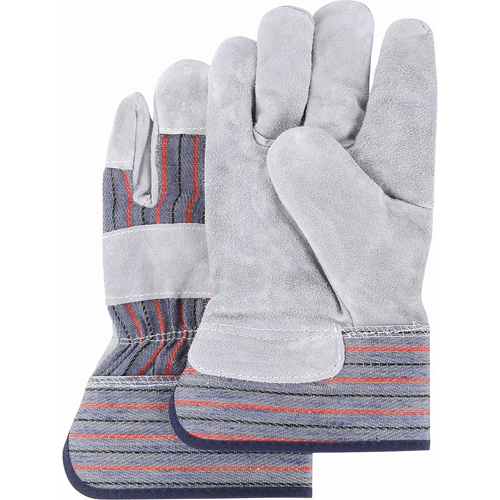 Premium Quality Fitters Gloves, 2X-Large, Split Cowhide Palm, Cotton Inner Lining Les Fournitures Industrielles Méga