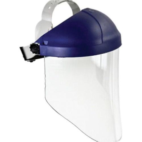 Harnais de t&ecirc;te avec visi&egrave;re, Polycarbonate, Suspension Rochet Les Fournitures Industrielles Méga