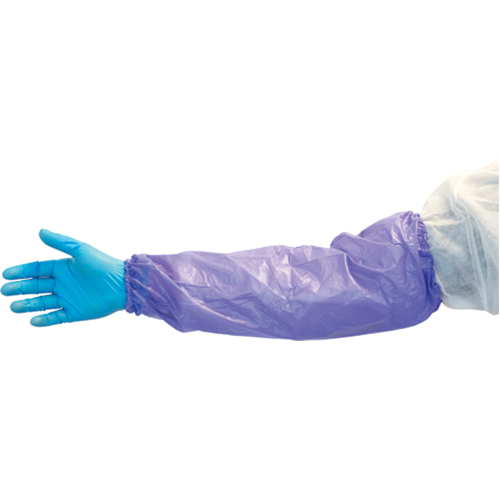 Lightweight Sleeves, 18" long, Vinyl, Blue Les Fournitures Industrielles Méga
