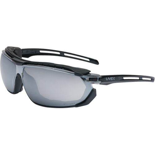 Lunettes de s&eacute;curit&eacute; &eacute;tanches Uvex Tirade, Lentille SCT-Reflect 50, Antibu&eacute;e, ANSI Z87+/R&eacute;pond ou surpasse la norme CSA Z94.3 Les Fournitures Industrielles Méga