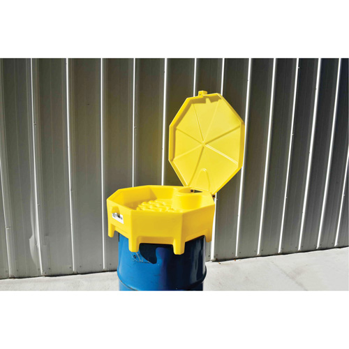 Global Ultra-Drum Funnel with Cover, 5 gal. Les Fournitures Industrielles Méga