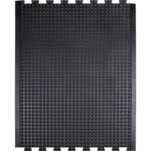 Tapis antifatigue en d&ocirc;me, &agrave; bulles, 3' x 4' x 1/2", Noir, Caoutchouc Les Fournitures Industrielles Méga