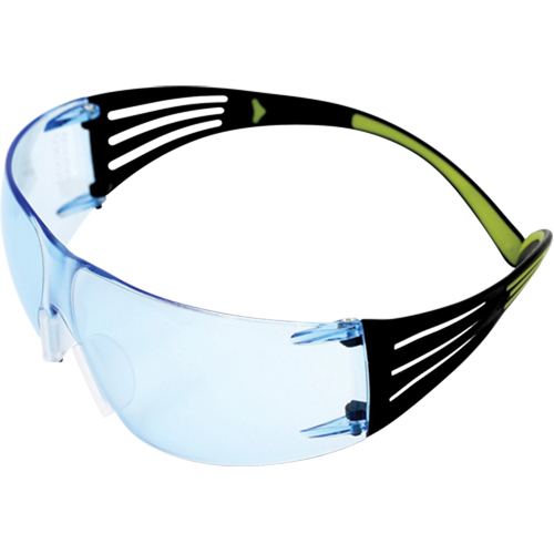 Lunettes de s&eacute;curit&eacute; SecureFit s&eacute;rie 400, Lentille Bleu, Antibu&eacute;e/Anti-&eacute;gratignures, ANSI Z87+/R&eacute;pond ou surpasse la norme CSA Z94.3 Les Fournitures Industrielles Méga