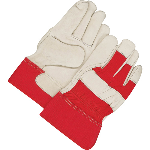 Gants d'ajusteur classiques, T-Grand, Paume en Cuir fleur de vache, Doublure en Molleton Les Fournitures Industrielles Méga