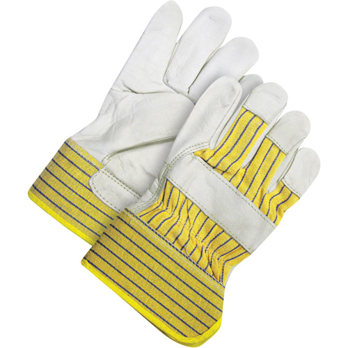 Gants d'ajusteur classiques, Taille unique, Paume en Cuir fleur de vache, Doublure en Molleton Les Fournitures Industrielles Méga