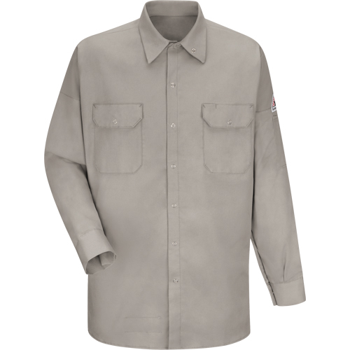 Chemise ignifuge pour soudeurs, Moyen, Gris Les Fournitures Industrielles Méga