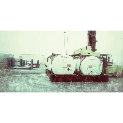 Double ISO Tank Berm, 7180 US gal. Capacity, 24' W x 20' L x 24" H, L-Bracket Les Fournitures Industrielles Méga