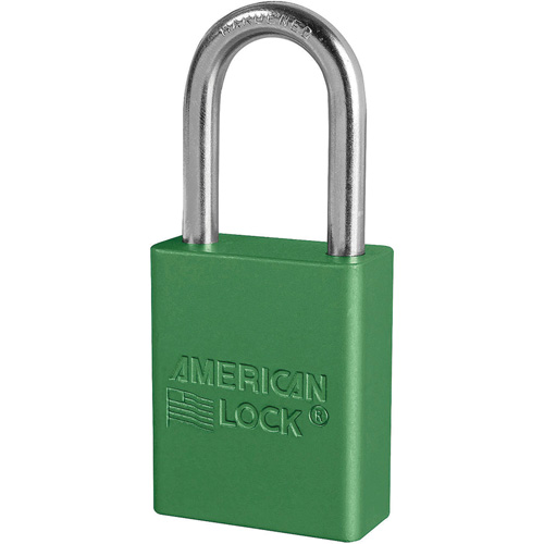 American Lock&reg; Safety Padlocks, Green, Keyed Alike, Aluminum, 1-1/2" Width Les Fournitures Industrielles Méga