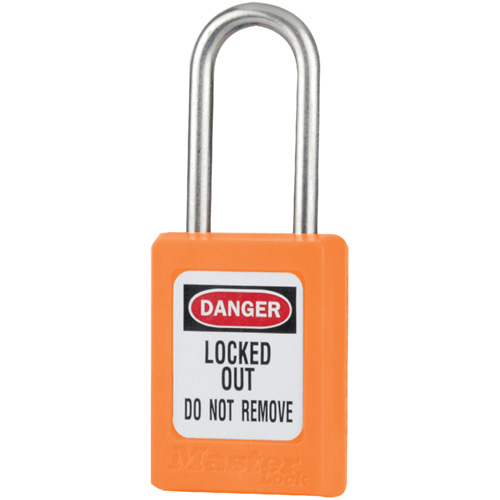 S33 Zenex Safety Padlocks, Orange, Keyed Alike, Thermoplastic, 1-3/8" Width Les Fournitures Industrielles Méga