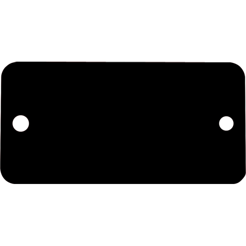 Blank Tags, Aluminum, 3" W x 1" H Les Fournitures Industrielles Méga