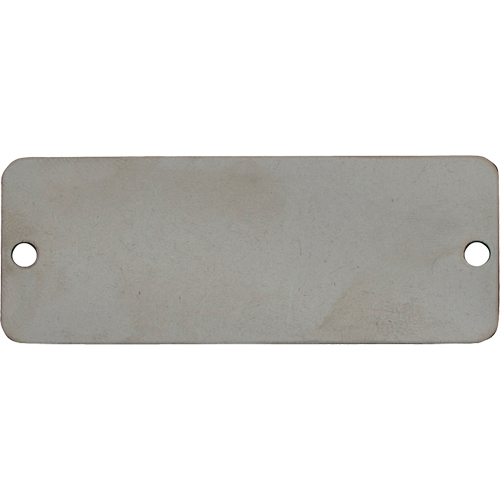 Blank Tags, Stainless Steel, 3" W x 1" H Les Fournitures Industrielles Méga