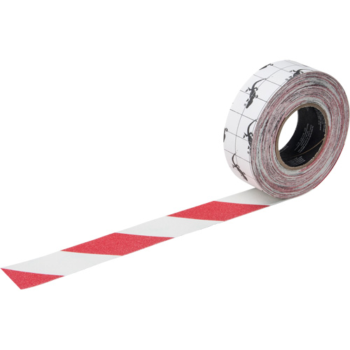Premium Anti-Skid Tape, 2" x 60', Red & White Les Fournitures Industrielles Méga