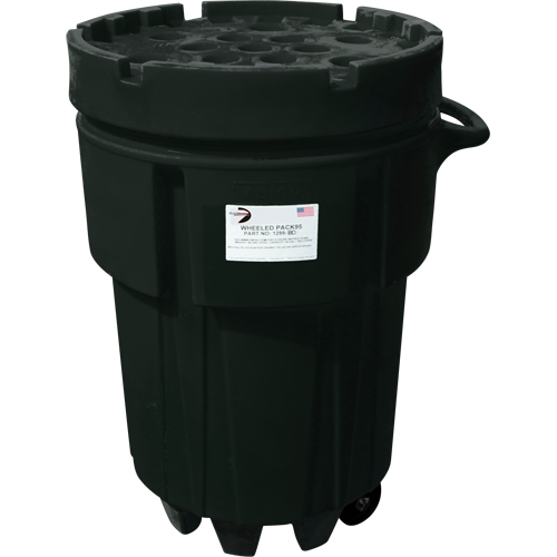 Wheeled Poly-Spillpaks, 95 US gal., Mobile Les Fournitures Industrielles Méga