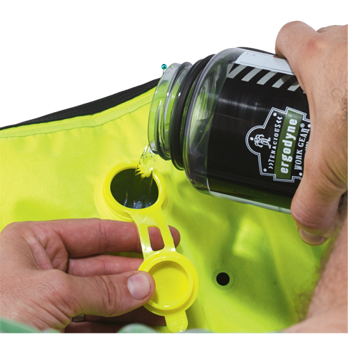 Vestes refroidissantes &agrave; &eacute;vaporation s&egrave;che Chill-Its 6685, Moyen, Jaune lime haute visibilit&eacute; Les Fournitures Industrielles Méga