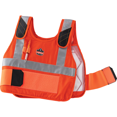 6215HV Phase Change Cooling Vests, Small/Medium, Orange Les Fournitures Industrielles Méga