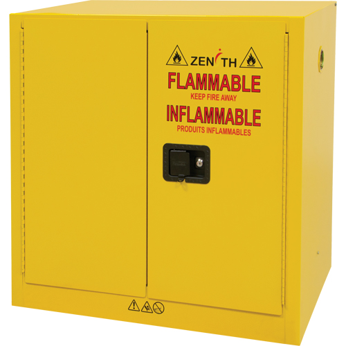 Flammable Storage Cabinet, 22 gal., 2 Door, 35" W x 35" H x 22" D Les Fournitures Industrielles Méga