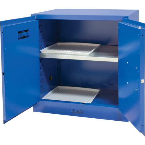 Corrosive Liquids Cabinet, 22 gal., 35" x 35" x 22" Les Fournitures Industrielles Méga