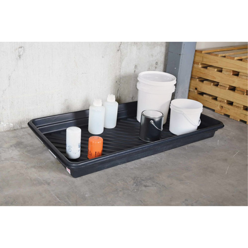 Ultra-Utility Trays&reg;, 12" L x 48" W x 4.75" H, 12 gal. Spill Capacity Les Fournitures Industrielles Méga