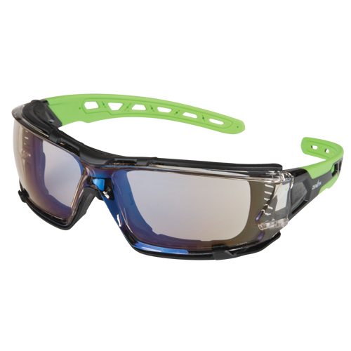 Z2500 Series Safety Glasses with Foam Gasket, Indoor/Outdoor Mirror Lens, Anti-Scratch, ANSI Z87+/Meets/Exceeds CSA Z94.3 Les Fournitures Industrielles Méga