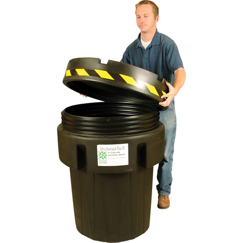 Baril de r&eacute;cup&eacute;ration Ultra-Recycled Overpack, 95 gal., Stationnaire Les Fournitures Industrielles Méga