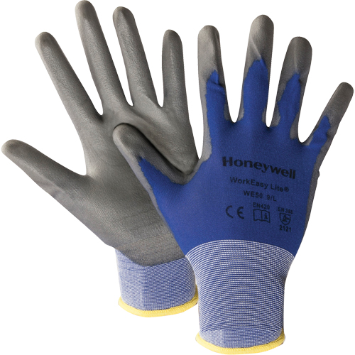North&reg; Workeasy&reg; WE50 Lite Gloves, 9/Large, Polyurethane Coating, 18 Gauge, Nylon Shell Les Fournitures Industrielles Méga