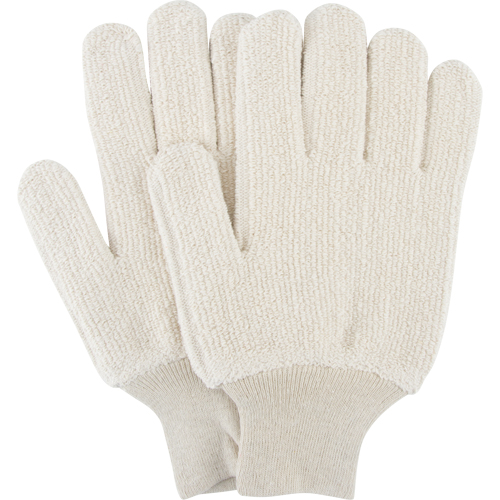 Gants r&eacute;sistants &agrave; la chaleur, Tissu &eacute;ponge, Grand, Prot&egrave;ge jusqu'&agrave; 212° F (100° C) Les Fournitures Industrielles Méga