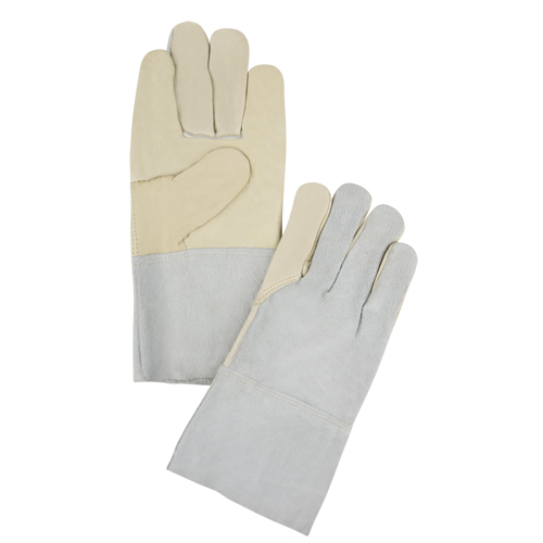 Standard-Duty Work Gloves, X-Large, Grain Cowhide Palm Les Fournitures Industrielles Méga