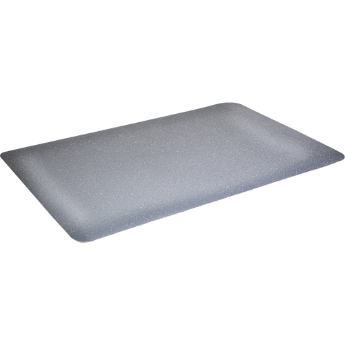 WD Foodmaster Anti-Microbial Mats, Smooth, 3' x 4' x 9/16", Grey, Vinyl Foam Les Fournitures Industrielles Méga