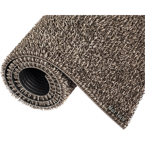 Tapis Astro-Plus, Poly&eacute;thyl&egrave;ne, Grattoir Type, Motif Textur&eacute;, 3-3/10' x 4', Brun Les Fournitures Industrielles Méga