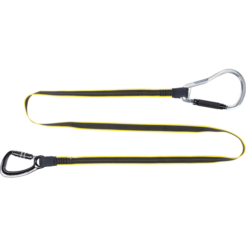 Heavy Duty Rail Tool Lanyard, Fixed Length, Dual Carabiner Les Fournitures Industrielles Méga